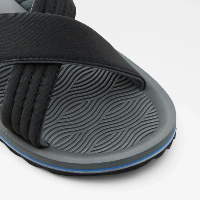 Sandalias Planas Para Hombre De Aldo Other-Black Fashion InderPaul