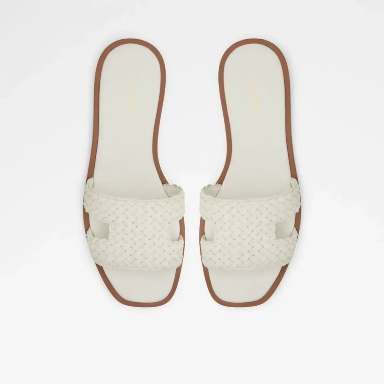 Sandalia Sin Cordones Para Mujer Aldo Irmaos En Otro Blanco A La Moda