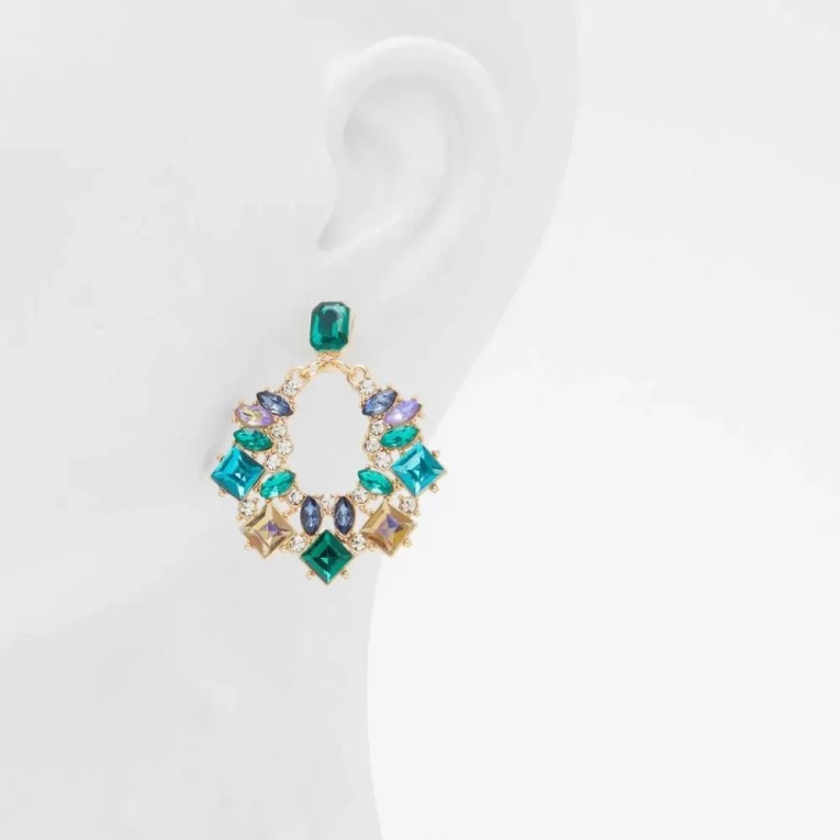 Aldo Fashion Javenany Accesorios Mujer Pendientes Verde Oscuro