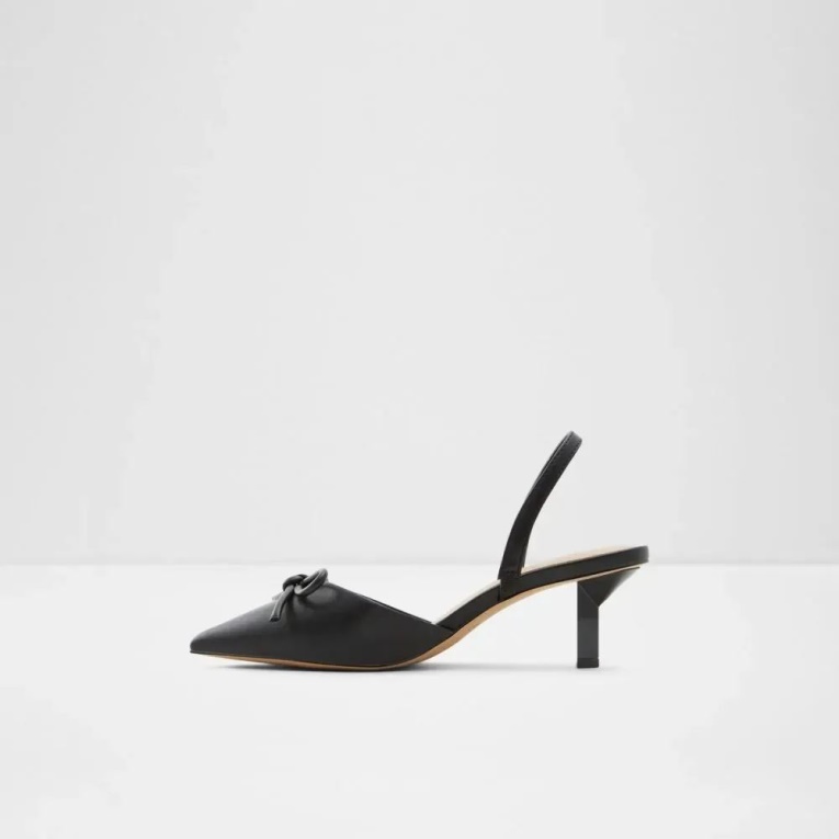 Moda Negro Aldo Javaleria Zapatos Sin Cordones De Mujer Con Tacón Mini