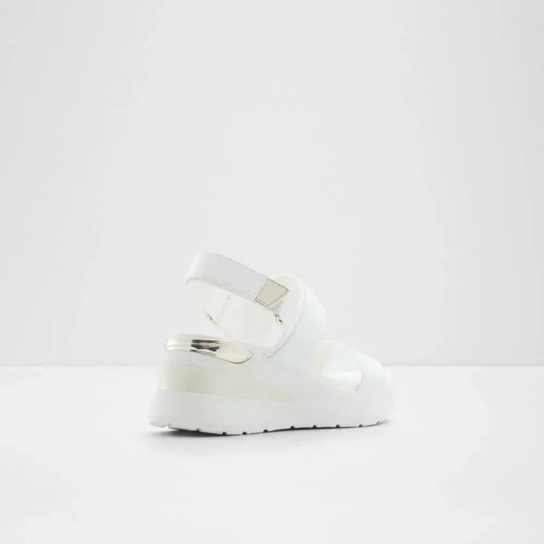 Jennerena Sandalia De Cuña De Dos Piezas Para Mujer Aldo Fashion Blanco