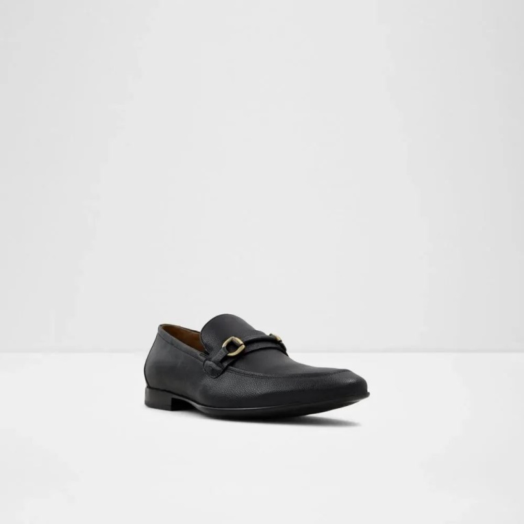 Negro Mocasines Sin Cordones Con Punta De Almendra Jijaws De Aldo Fashion Para Hombre