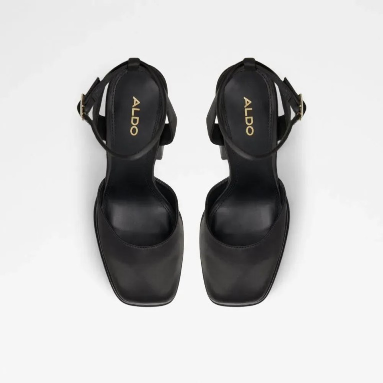 Tacón De Plataforma Con Correa Para El Tobillo De Mujer Aldo Black Fashion Kersaudy