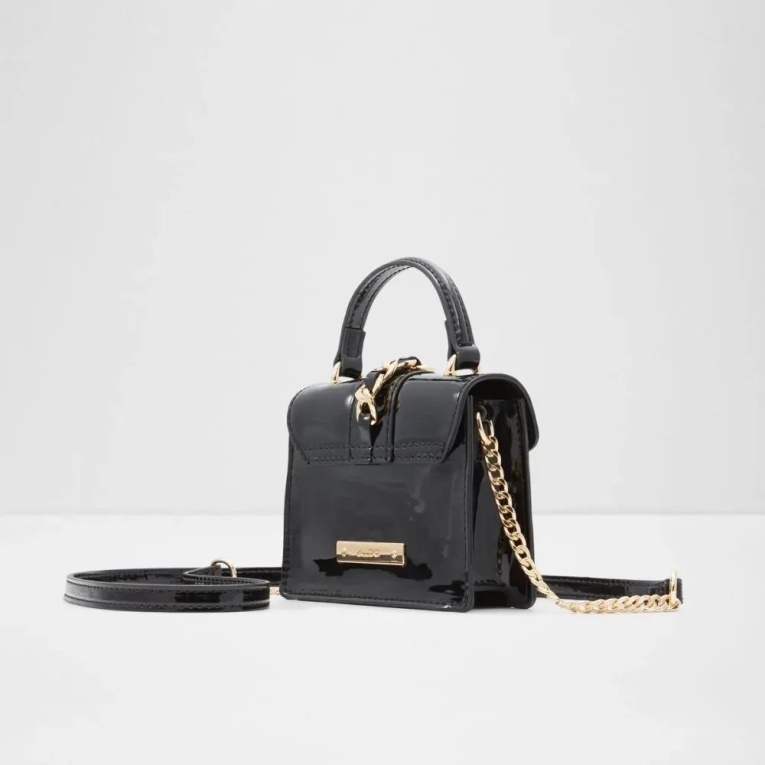 Aldo Fashion Black Kentwell Bolso De Mano De Mujer Asa Superior