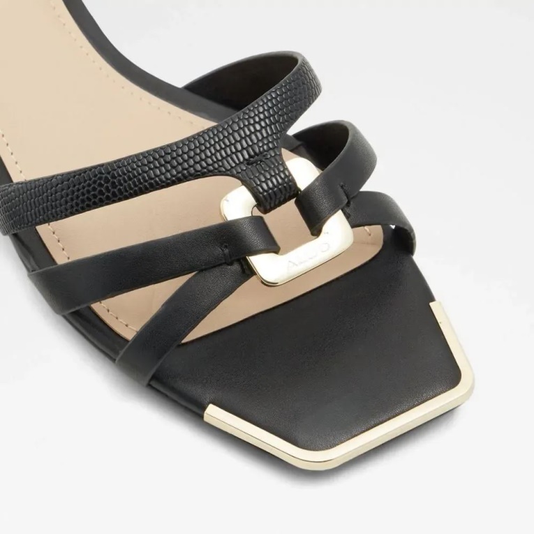 Sandalias Planas De Mujer Aldo Kedauwen Negras De Moda