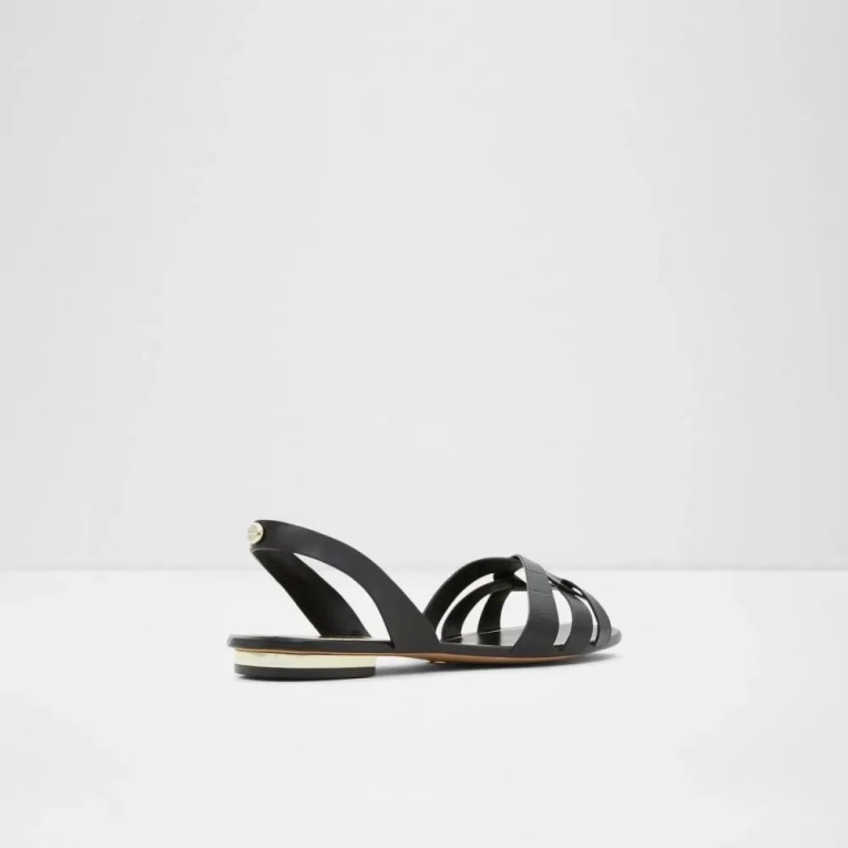 Sandalias Planas De Mujer Negro Khristen De Aldo Fashion