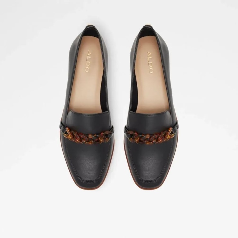 Sandalia Plana Sin Cordones De Mujer Aldo Kyah De Moda En Negro