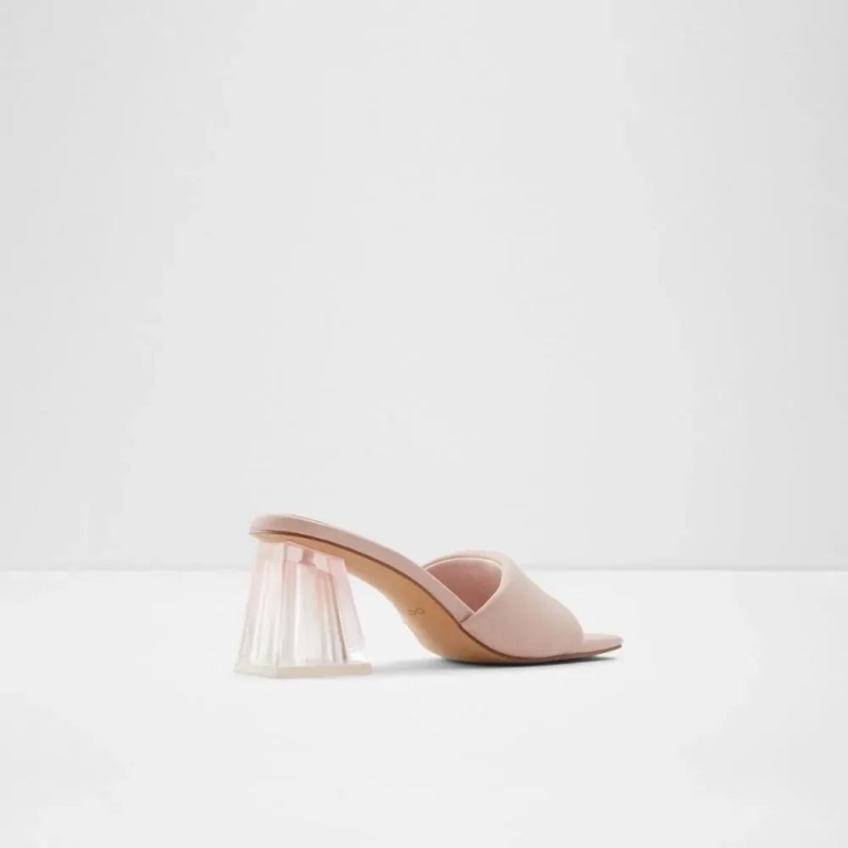 Sandalias De Tacón Sin Cordones De Mujer Kylah Rosa Claro Moda Aldo