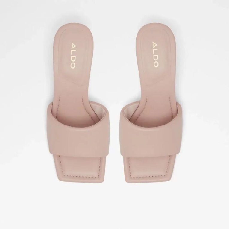 Sandalias De Tacón Sin Cordones De Mujer Kylah Rosa Claro Moda Aldo