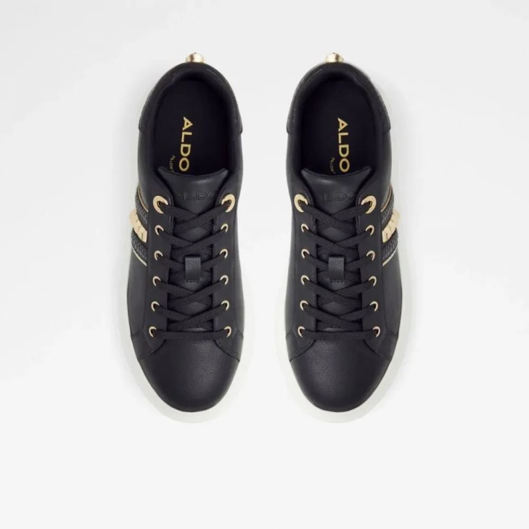 Zapatillas Bajas De Mujer Aldo Black Fashion Larou