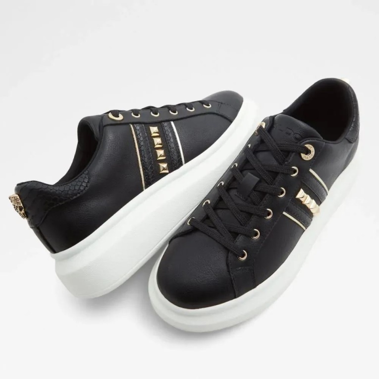 Zapatillas Bajas De Mujer Aldo Black Fashion Larou