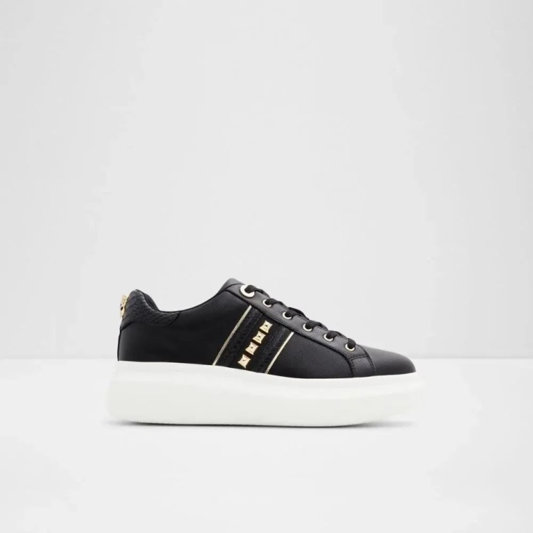 Aldo Fashion Larou Zapatillas Bajas De Mujer Negro