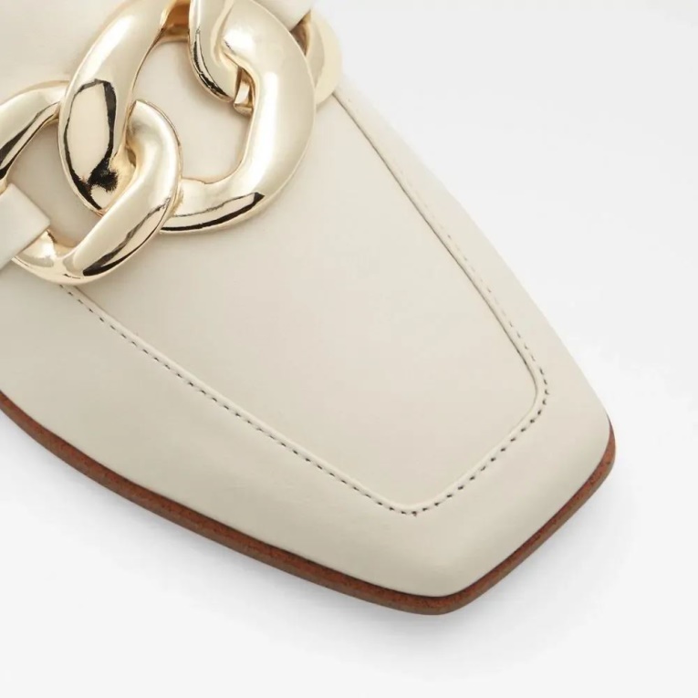 Mule Sin Cordones De Mujer De Lámina Blanca De Aldo Fashion Other