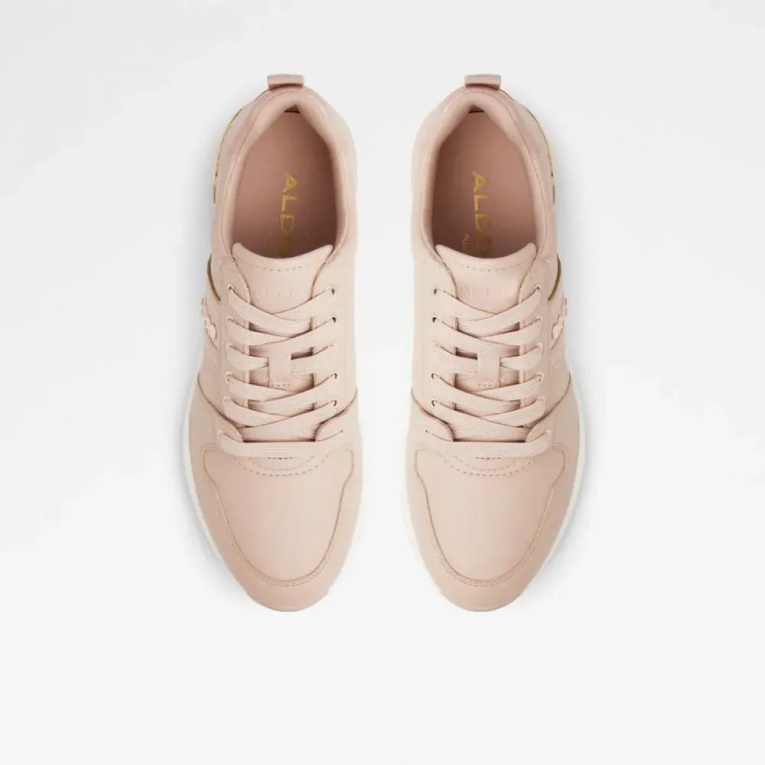 Zapatilla De Cuña De Mujer Aldo Larose De Moda Rosa Claro