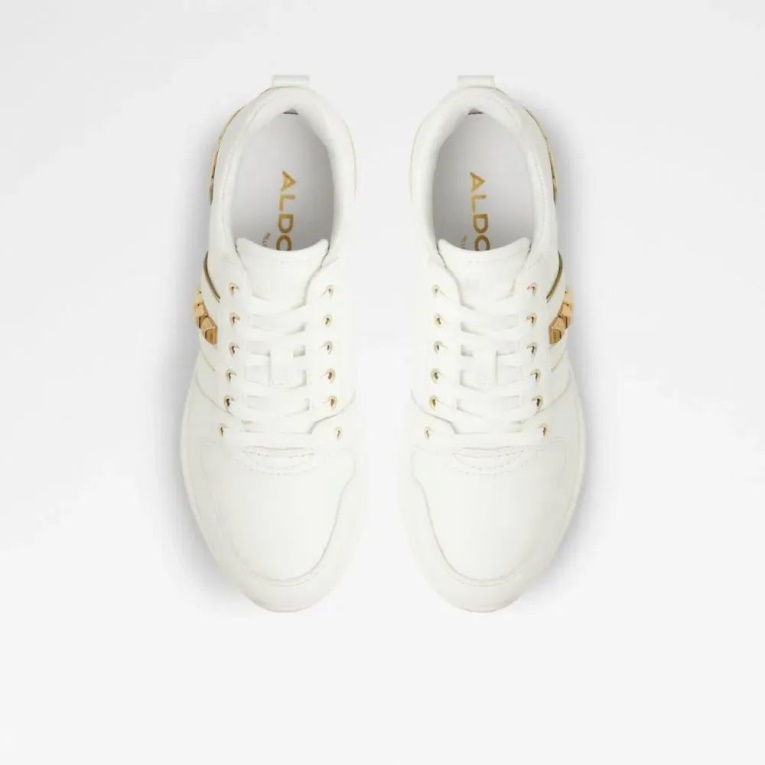Zapatillas De Deporte Aldo Con Cuña Larose Para Mujer En Otro Blanco