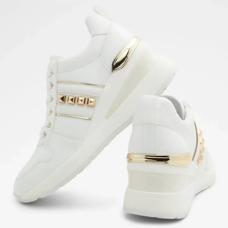 Zapatillas De Deporte Aldo Con Cuña Larose Para Mujer En Otro Blanco