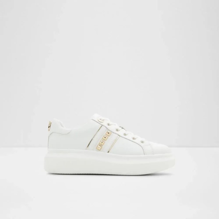 Larou Zapatillas Bajas De Mujer Blanco Moda Aldo