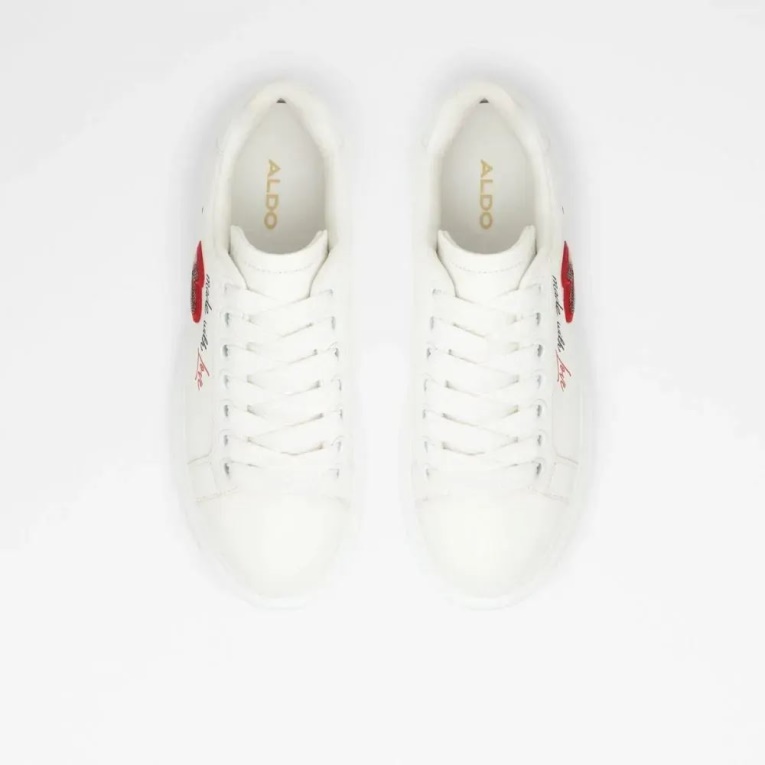 Blanco Larealin Mujer Zapatillas Con Cordones Aldo Fashion