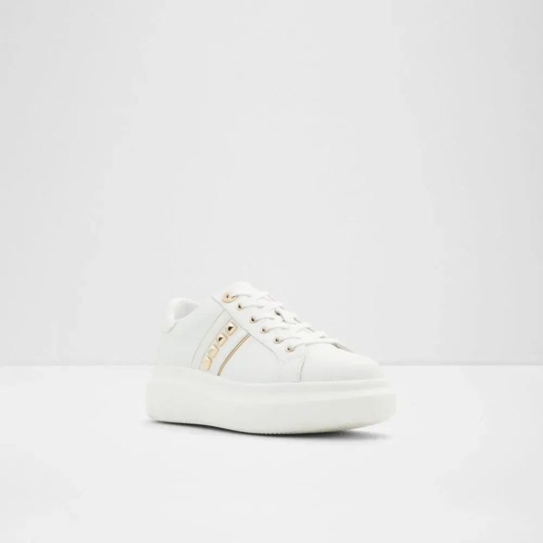 Blanco Larou Zapatillas Bajas De Mujer Moda Aldo