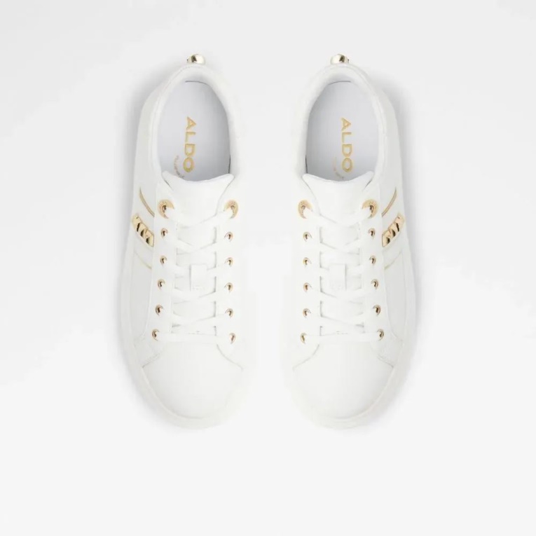 Blanco Larou Zapatillas Bajas De Mujer Moda Aldo