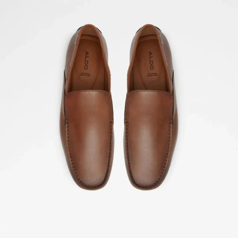 Aldo Fashion Leibelt - Mocasín Sin Cordones Para Hombre, Color Marrón Claro