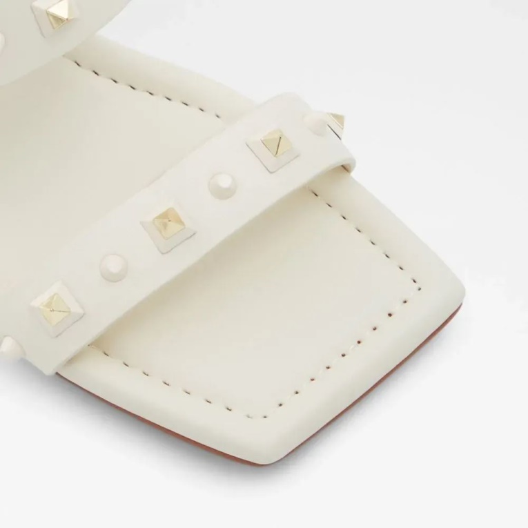 Fashion Other White Louella Sandalia De Tacón Medio Para Mujer Aldo