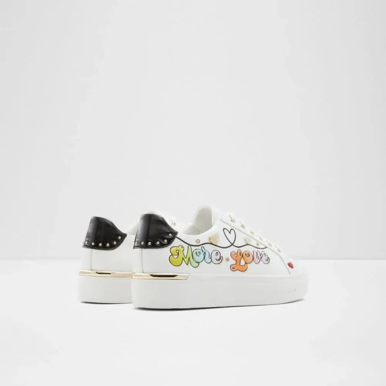 Blanco Multi Lovemore Zapatillas Bajas De Mujer Aldo Fashion