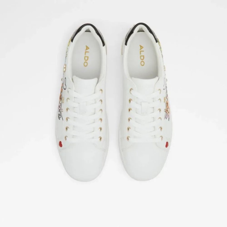 Blanco Multi Lovemore Zapatillas Bajas De Mujer Aldo Fashion