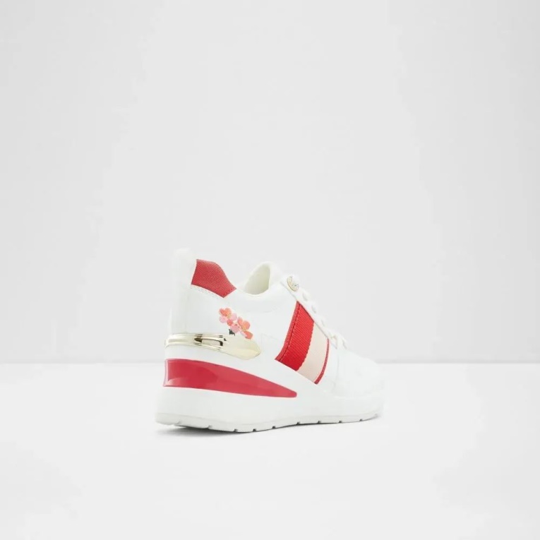Sneaker De Mujer Con Cuña Y Cordones De Aldo Fashion Lucky Otro Rojo