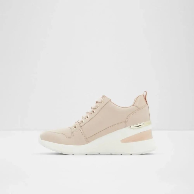 Lulua Zapatillas Mujer Cuña Moda Aldo Rosa Claro