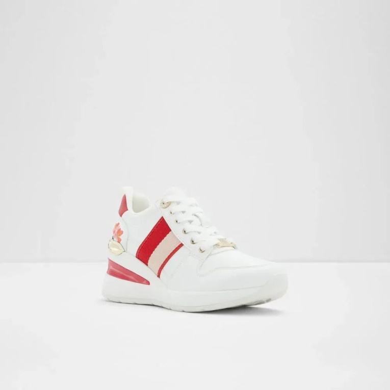 Otra Moda Roja Zapatilla De Deporte Con Cuña De Mujer Aldo Lucky