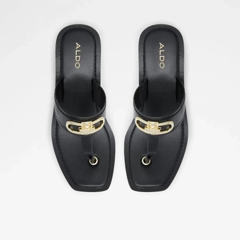 Negro - Sandalias Con Cuña De Mujer Aldo Fashion Macarenia