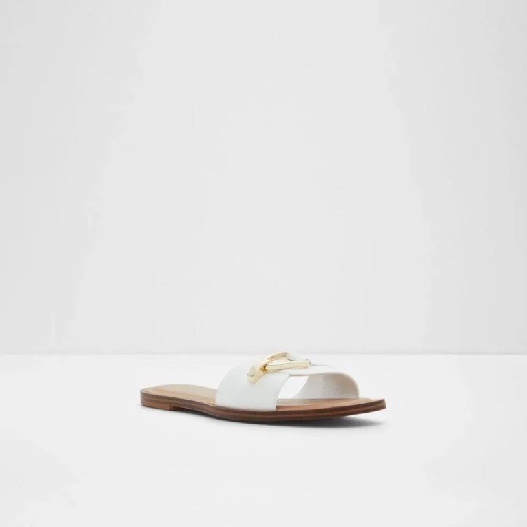 Sandalias Planas De Mujer Magda Moda Otro-blanco Aldo