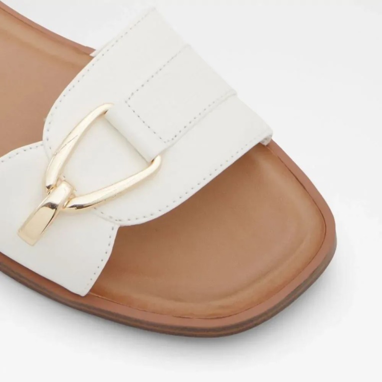 Sandalias Planas De Mujer Magda Moda Otro-blanco Aldo