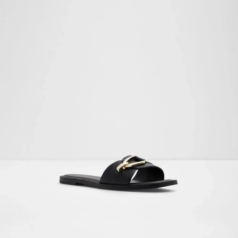 Sandalias Magda Con Puntera Cuadrada Para Mujer Moda Negro Aldo