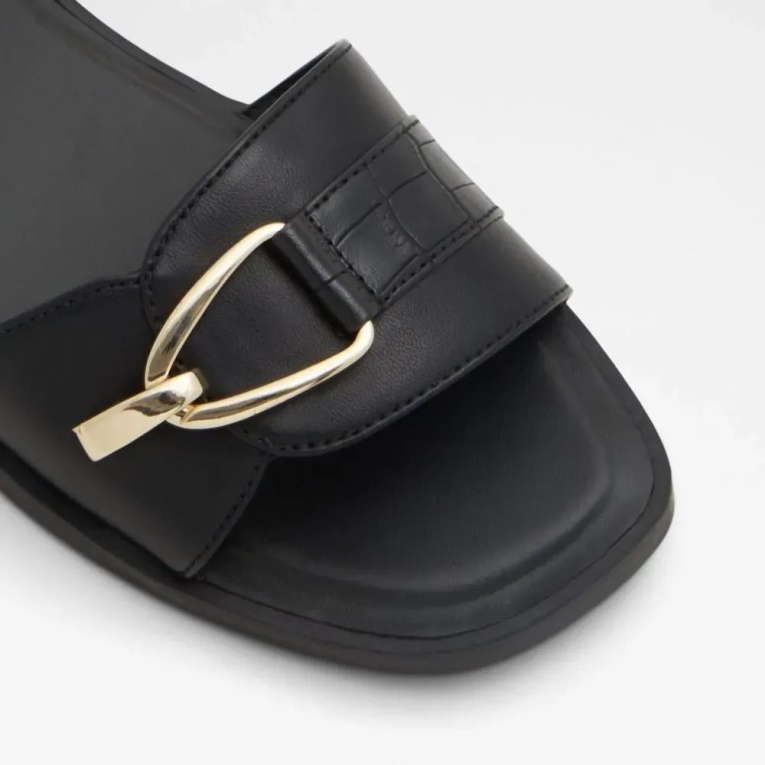 Sandalias Magda Con Puntera Cuadrada Para Mujer Moda Negro Aldo