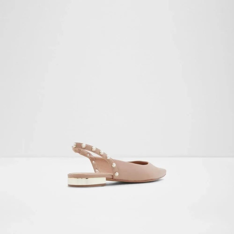 Mayllan Bailarina De Mujer Tacón Abierto Flat Aldo Fashion Marrón Claro