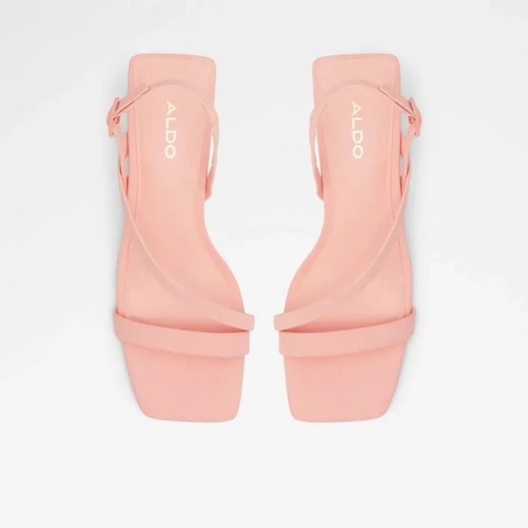 Sandalia De Mujer Con Tacón En Bloque Maissy De Aldo Fashion En Otro Naranja