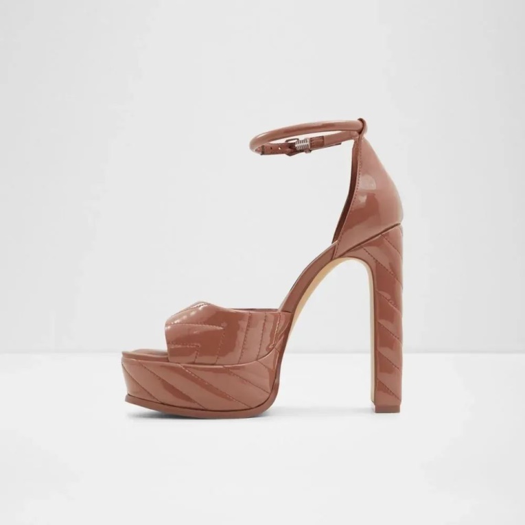 Aldo Fashion Milena - Sandalias De Mujer Con Plataforma Acolchada, Color óxido