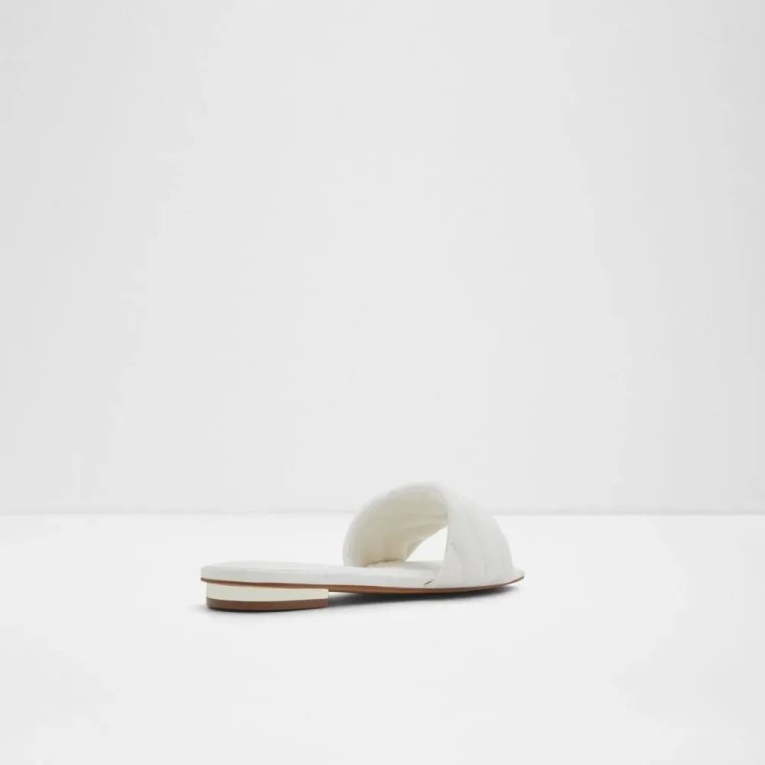 Sandalias Planas De Mujer Moniq De Aldo Fashion Blanco