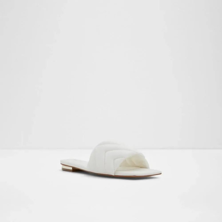 Sandalias Planas De Mujer Aldo White Moniq De Moda