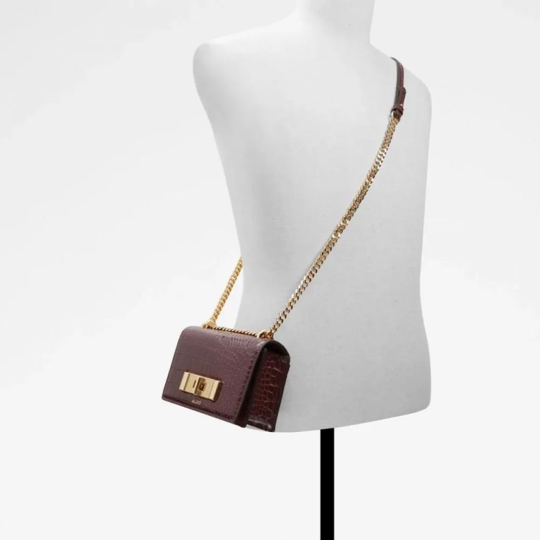 Bolso De Mujer Olilinyth Morado Oscuro Bandolera Moda Aldo