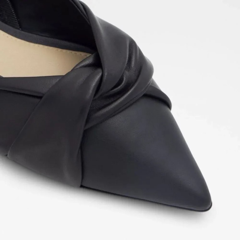 Moda Aldo Black Olly Mujer Sling Back Flat