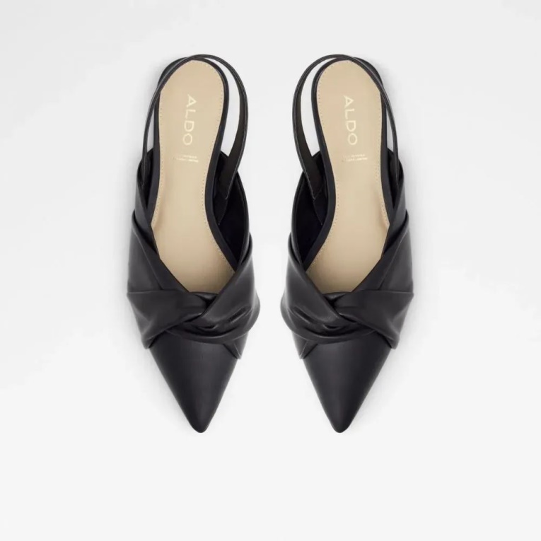 Moda Aldo Black Olly Mujer Sling Back Flat