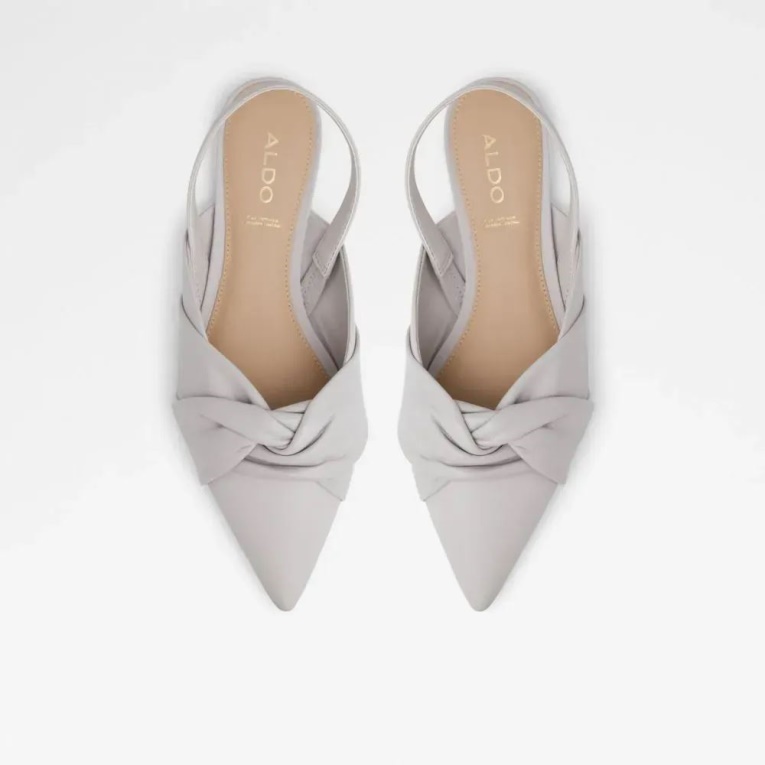 Fashion Aldo Olly Mujer Sling Back Flat Otro Gris