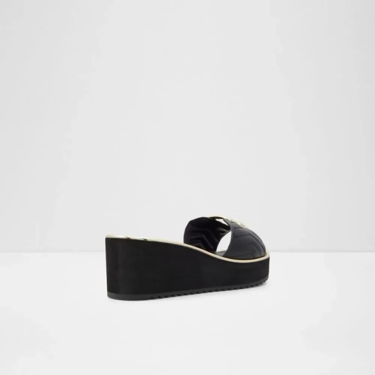 Sandalia De Playa De Mujer Aldo Black Fashion Onayllan Slide