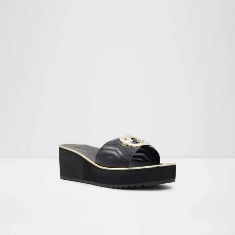 Onayllan Sandalia De Playa Para Mujer Moda Aldo Negro