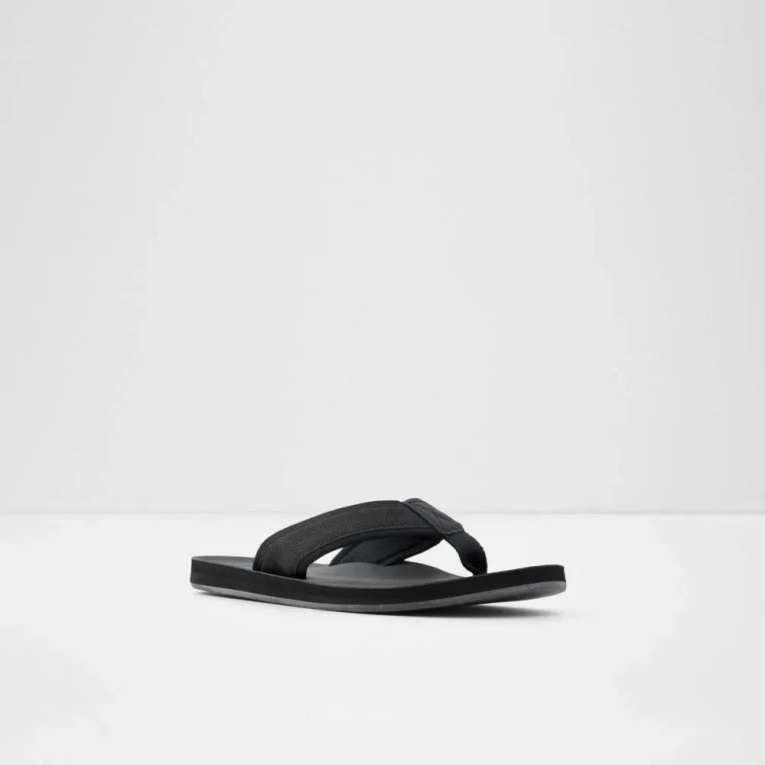 Negro Orest Sandalia De Dedo Plana Para Hombre Moda Aldo