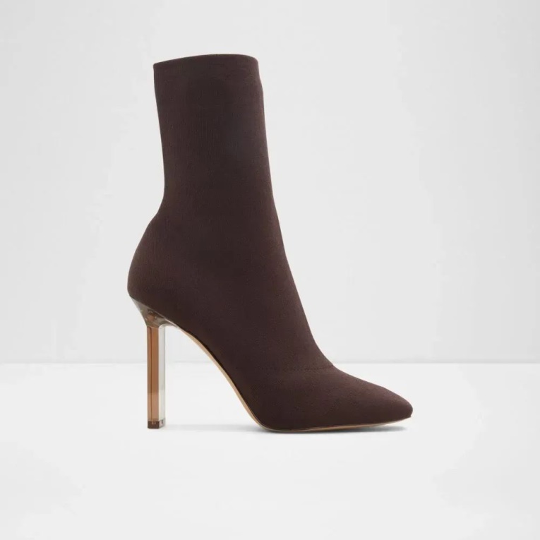 Botines De Caña Baja De Mujer Aldo Ovieda De Moda Marrón Oscuro