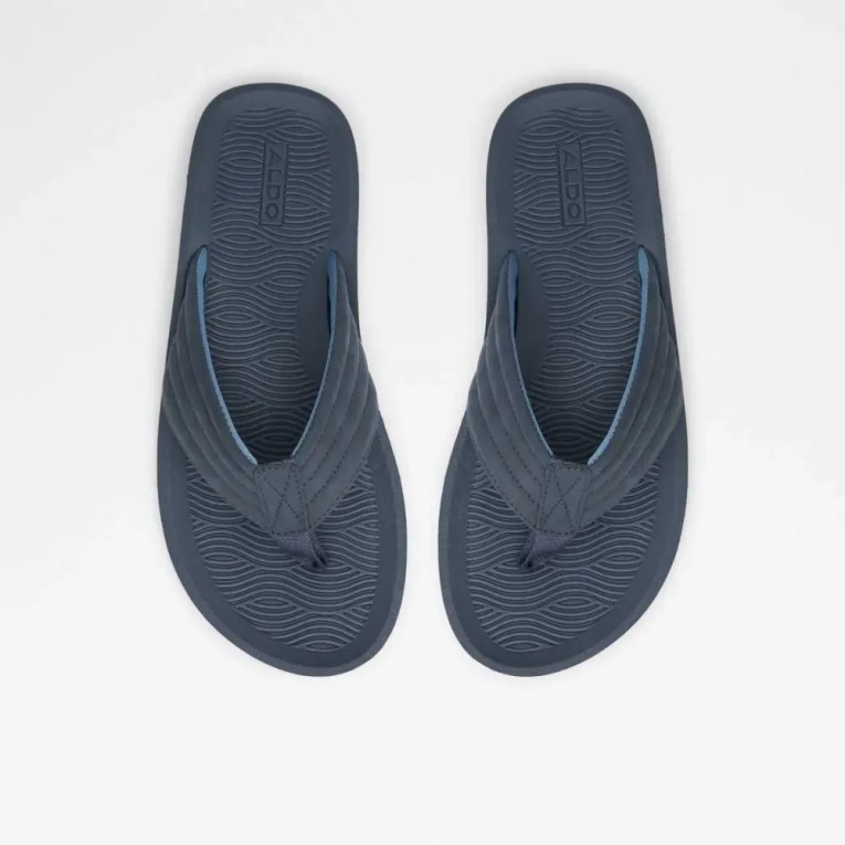 Sandalia De Dedo Plana De Hombre Proicien De Aldo Azul Marino Moda